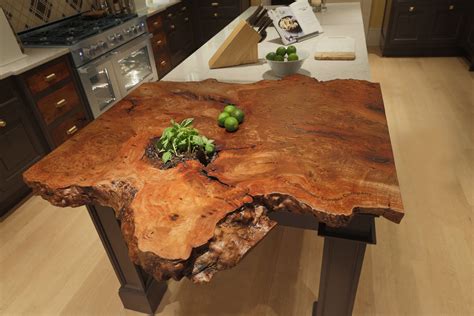 Live Edge Countertop 2015 Kips Bay Decorator Show House Custom Kitchen Island Wood