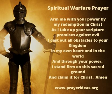 Spiritual Warfare Prayer Against The Devils Attacks Using Scripture