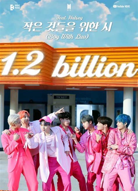 BTS Boy With Luv ile 1 2 Milyar İzlenmeye En Hızlı Ulaşan Koreli