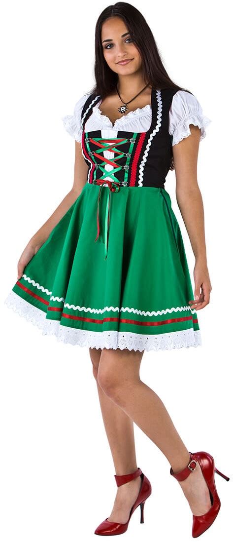 Zwart Groen Tiroler Dirndl Cm Dlg Katoen Kopen