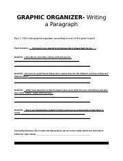 Graphic Organizer For A Paragraph Docx Graphic Organizer Writing A