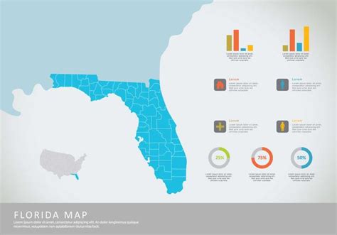 Free Florida Map Illustration 159210 Vector Art at Vecteezy