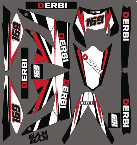 Kit D Co Derbi X Treme Racing Red Line Boutique Kit D Co Moto