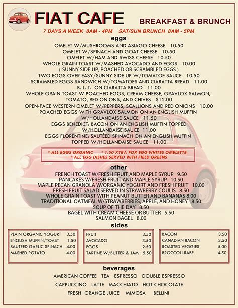 Breakfast · Fiat Cafe