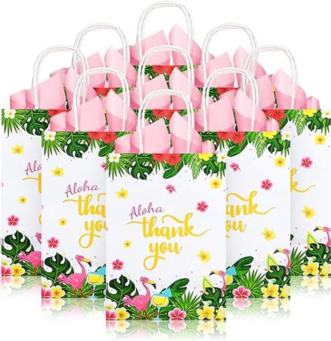 Amazon Pcs Hawaiian Gift Bags Aloha Party Favor Bags Tropical