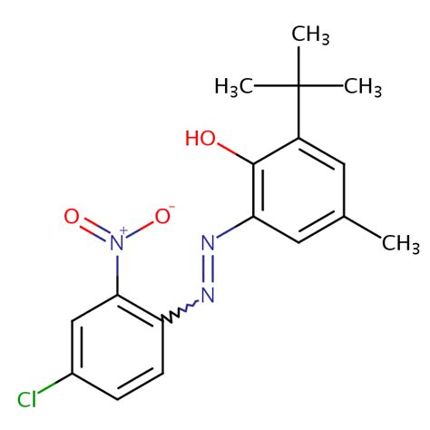 Phenol 2 4 Chloro 2 Nitrophenyl Azo 6 1 1 Dimethylethyl 4 Methyl