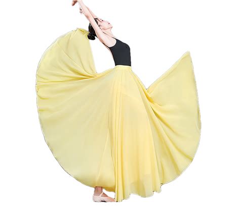 Sheer Chiffon Long Ballet Maxi Skirt For Ballerinas Performance Ballet