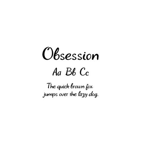 cg obsession font