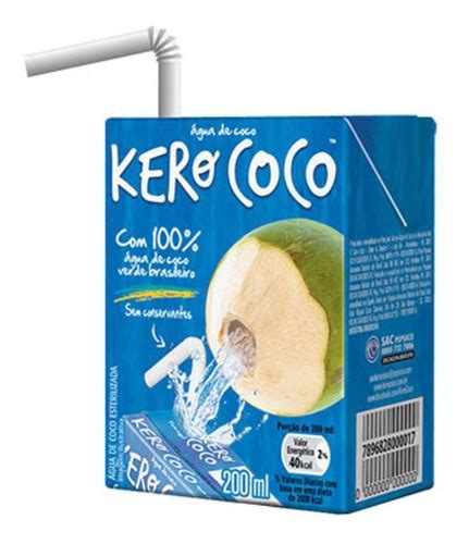 Agua De Coco Esterilizada Kero Coco Fardo X Ml Envio J Mercadolivre