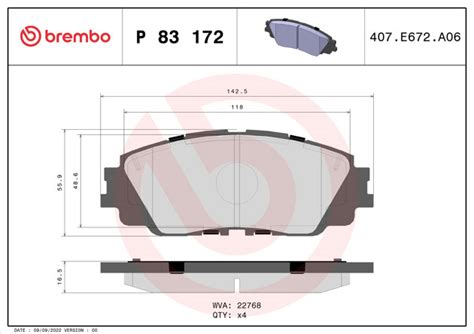 Brake Pad Brembo P