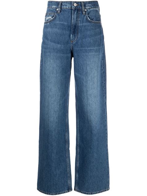 FRAME Le High N Tight Wide Jeans Farfetch