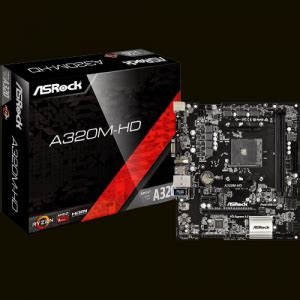 PLACA MAE SOCKET AM4 ASROCK A320M HD DDR4 R2 Computadores