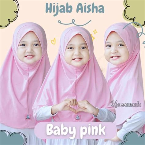 jual hijab aisha kerudung jilbab anak perempuan premium original baby