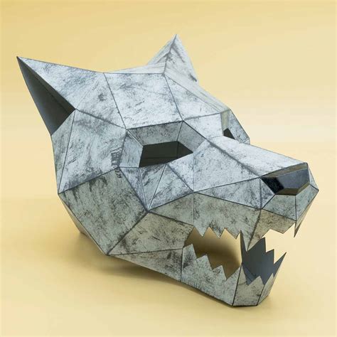 Wolf Mask Template