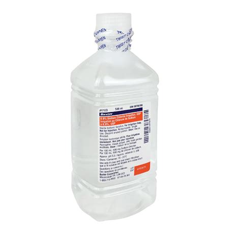 baxter sodium chloride  normal saline solution  irrigation