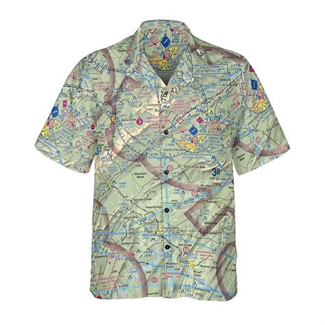 The Penn State University Park VFR Coconut Button Camp Shirt