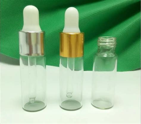 Free Shipping Lot Ml Clear Glass Dropper Bottle Ml Serum Vial