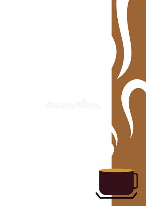 Coffee Cup Border stock vector. Illustration of design - 6582472