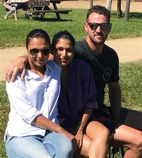 Shaun Tait, wife Mashoom Singha and sister-in-law Shamita Singha are a ...