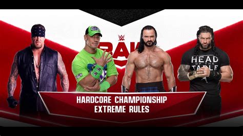 Wwe Fatal Way Extreme Rules Match The Undertaker John Cena Drew