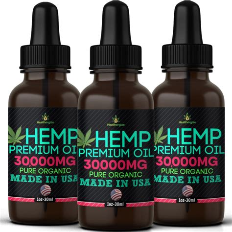 3pack Premium Hemp Oil Oure Organic Unrefined 100 Natural Full Flavor