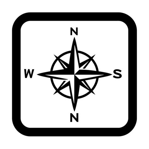 black  white sign   south  south premium ai generated