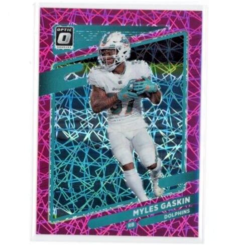 MYLES GASKIN 2021 Panini Donruss Optic Pink Velocity Prizm 79 Vikings