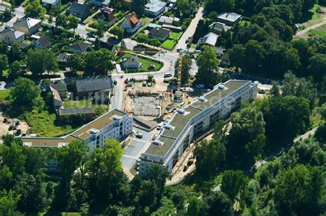 Luftbild Bernau Baustelle Zum Neubau Eines Wohnhauses Des Projekts