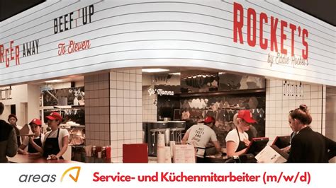 Areas sucht für s Rocket s Burger Service und Küchenmitarbeiter m w d