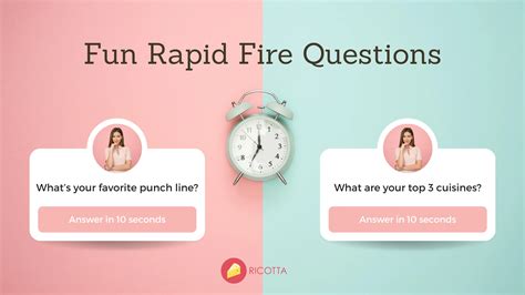 Funny Rapid Fire Questions For Employees Friends And Couples