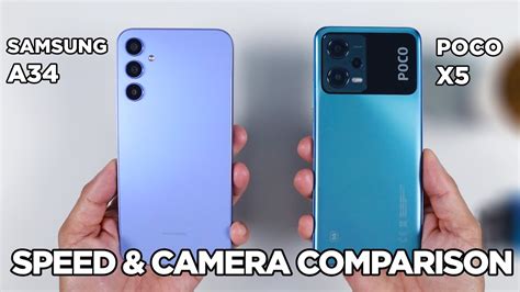 Samsung A34 Vs Poco X5 Speed Test And Camera Comparison Zeibiz Youtube