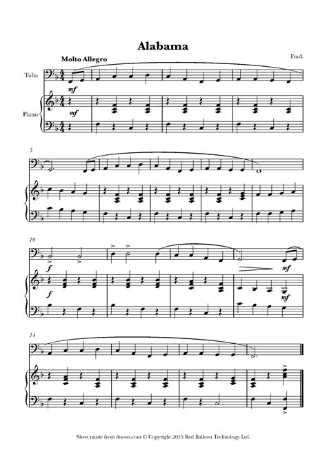 Free Tuba Sheet Music Lessons And Resources