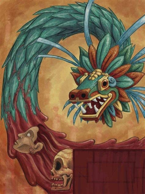 Quetzalcoatl Mayan Art Aztec Art Aztec Artwork