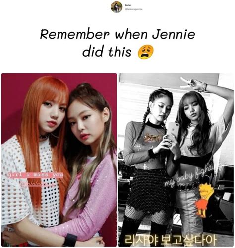 Jenlisa In 2024 Kpop Girls Blink Book Blackpink Memes