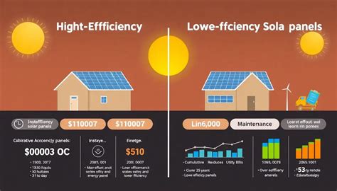 How Do High Efficiency Solar Panels Compare To Lower Efficiency Ones In