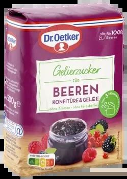 Gelierzucker für Beeren Konfitüre Gelierzucker Dr Oetker