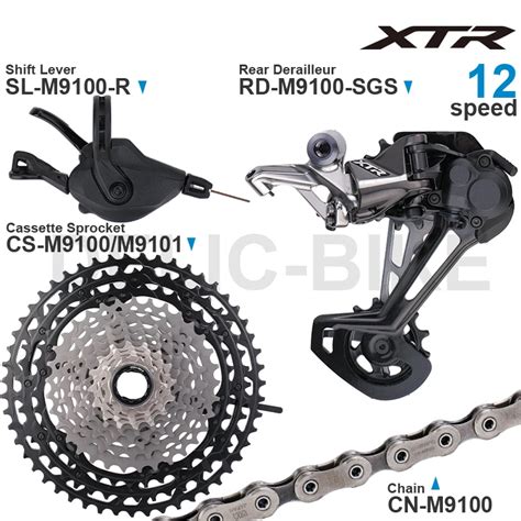 Shimano Xtr M9100 12 Speed Groupset Rd M9100 Rear Derailleur Sl M9100