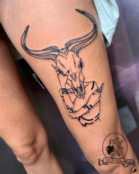 Aggregate More Than Bull Skull Tattoo Ideas In Cdgdbentre