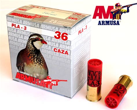 Cartucho Armusa Pla 3 Cal 12 36grs Gran Kaptura