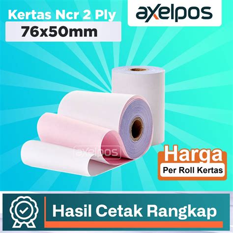 Jual KERTAS STRUK HVS 2PLY 75x60 PRINTER KASIR DOT MATRIX Shopee