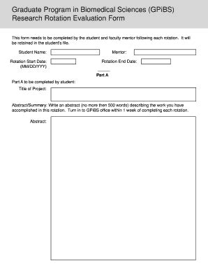 Fillable Online Graduate Ouhsc Rotation Evaluation Form Ouhsc