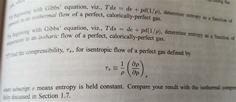 solved  bagning  gibbs equation  cheggcom