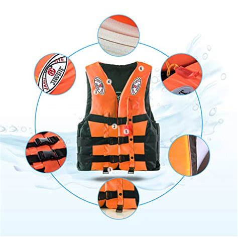 G M H Adults Life Jacket Aid Vest Kayak Ski Buoyancy Fishing Boat