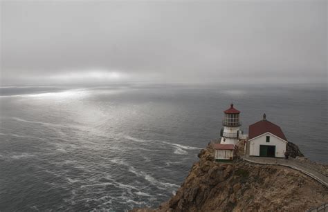 Point Reyes Lighthouse With Fog Moving In On The Point Reyes National