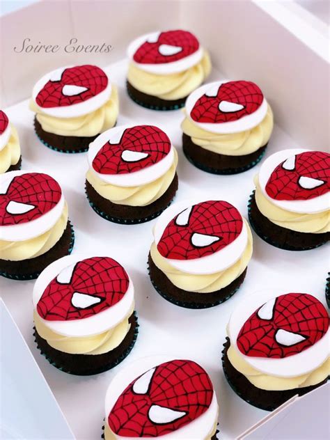 Spider Man Cupcakes Soiree