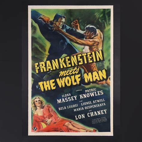 Lot 99 - Poster Live Auction - US One-Sheet, 1942 | FRANKENSTEIN MEETS ...