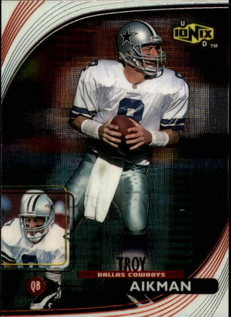 Ud Ionix Football Card Troy Aikman Ebay