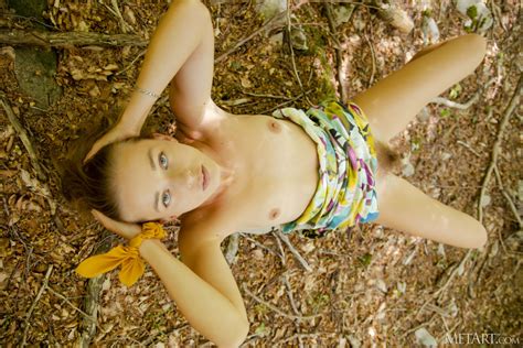 Milena D Flashing Her Natural Hairy Pussy In Forest Love Hairy