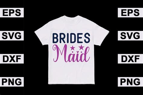 Wedding Svg Brides Maid Graphic By Graphics Store · Creative Fabrica