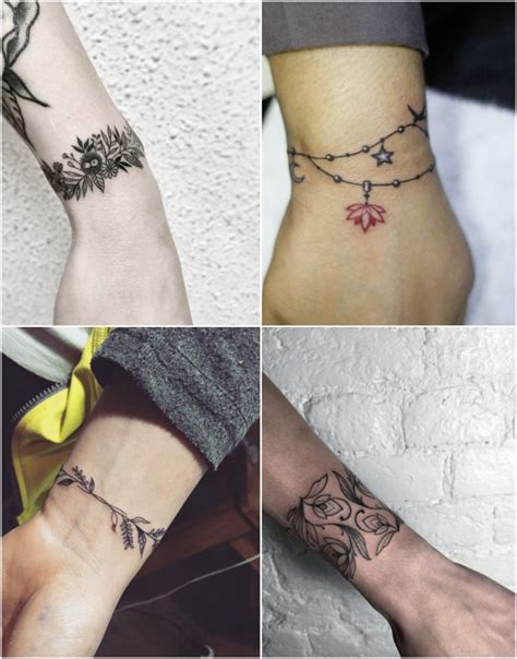 Tatouage bracelet idées tendance pour le poignet et pour la cheville